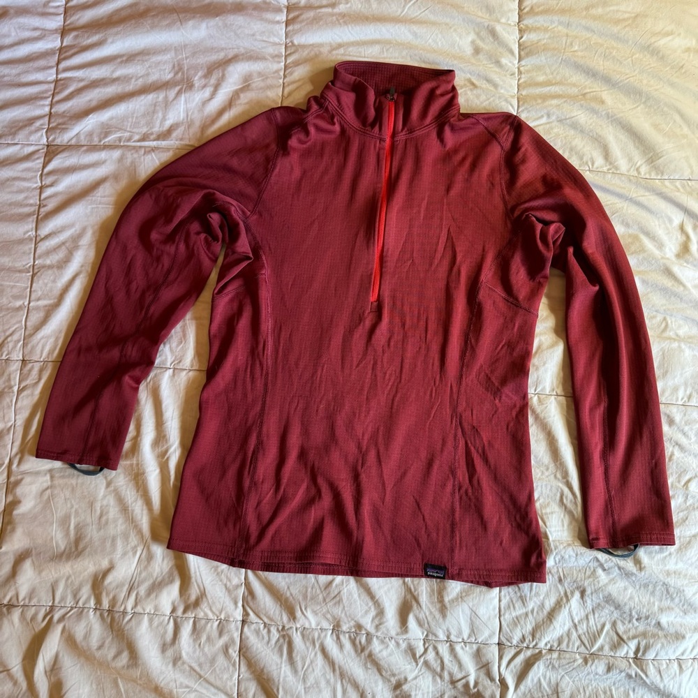 Women's Patagonia Mid Weight Capilene Base Layer, Deep Red, Size M - Picture 4 of 9